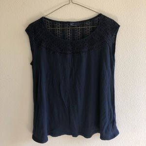 Gap Capped Sleeve Blouse